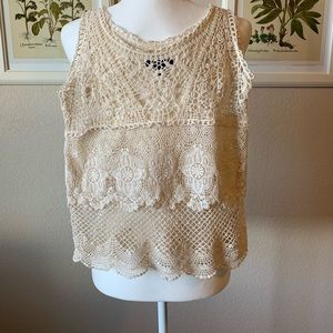 Lace tank top